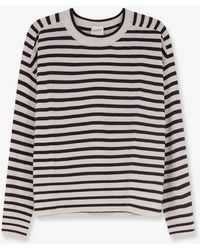 Closed - Striped Cashmere Sweater - Lyst