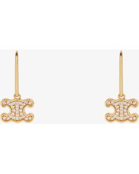 Celine - Rhinestones Earrings - Lyst