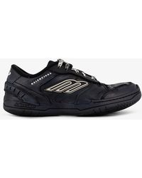Balenciaga - Hamptons Worn-Out Low-Top Leather Sneakers - Lyst