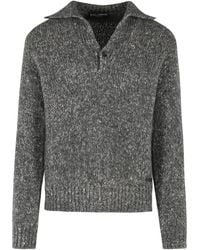 Dolce & Gabbana - Dolce & Gabbana Virgin Wool Blend Polo Shirt - Lyst