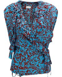 Dries Van Noten - Printed Cotton Blouse - Lyst