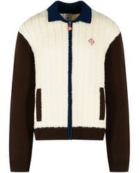CASABLANCA - Café Culture Wool Fleece Jacket - Lyst