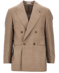 BRERAS Milano - 'Arezzo' Wool Double-Breasted Jacket - Lyst