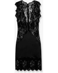 Dolce & Gabbana - Lace And Satin Dress - Lyst