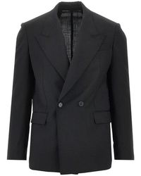MARSĒM - Stretch Wool-Blend Double-Breasted Jacket - Lyst