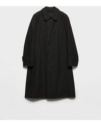 Prada - Cotton Long Coat - Lyst
