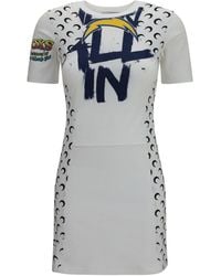 Marine Serre - Fitted Recycled Jersey Dress - Lyst