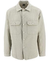 Xacus - Cotton And Linen Shirt - Lyst