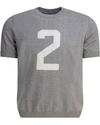 Rakku - T-Crown Nmgrigio Melange T-Shirt - Lyst