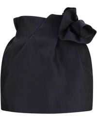 Magda Butrym - Mini Skirt Wool And Silk - Lyst