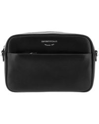 Emporio Armani - Leather Camera Bag With Logo - Lyst