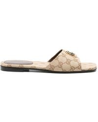 Gucci - Gg Marmont Sandals - Lyst