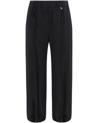 Burberry - Wool Jogging Pants - Lyst