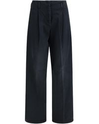 Golden Goose - Cotton Denim Trousers - Lyst