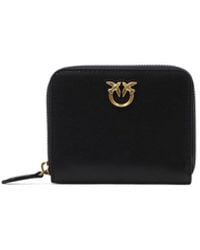 Pinko - Leather Cotton Wallets Card Holders - Lyst