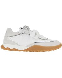 Pinko - Suede Leather And Nylon Sneakers - Lyst