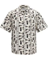Prada - Patterned Bowling Shirt - Lyst