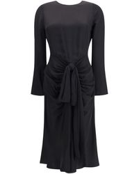 Alaïa - Alaã¯A Draped Viscose Dress - Lyst
