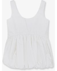 Rohe - Voluminous Peplum Cotton Tank Top - Lyst