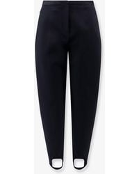 Loewe - Stretch Wool Blend Stirrup Trousers - Lyst