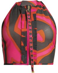 PUCCI - Marmo Fuchsia Polyamide Elastan Crop Top - Lyst