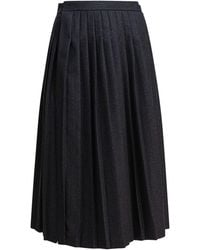 Prada - Pleated Skirt - Lyst