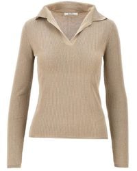 Max Mara - Cashmere And Silk-Blend Knitted Polo Shirt - Lyst