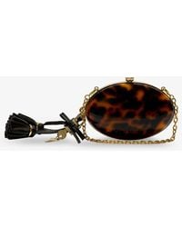 Self-Portrait - Self Portrait Oval Resin Clutch Bag - Lyst