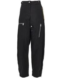 Fendi - Parachute Canvas Barrel Leg Cargo Pants - Lyst