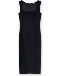 Dolce & Gabbana - Virgin Wool Midi Dress - Lyst