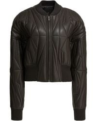 Rick Owens - Geocamo Cropped Leather Jacket - Lyst