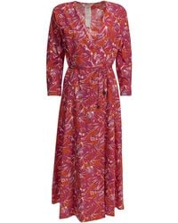 Max Mara - Floral A Line Midi Dress - Lyst