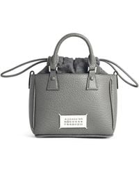 Maison Margiela - '5Ac Tote Horizontal' Pebble Leather Bag - Lyst