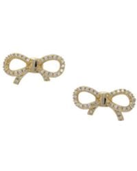 Ferragamo - Bow Earrings With Rhinestones - Lyst