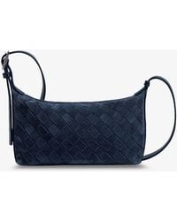Bottega Veneta - Traveler Suede Shoulder Bag - Lyst