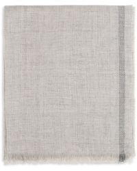 Brunello Cucinelli - Fringed Scarf - Lyst