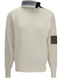 Loewe - High-Neck Wool Sweater - Lyst