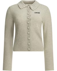 Chloé - Chloé Polo Sweater With Logo - Lyst