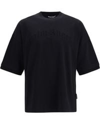 Palm Angels - Curved Logo Double-Layer T-Shirt - Lyst