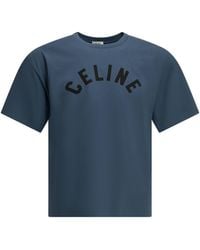 Celine - Cotton T-Shirt - Lyst