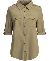 Salvatore Santoro - Casual Suede Shirt - Lyst