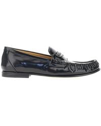 Fendi - Scrunch' Leather Loafers 37 - Lyst