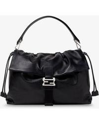 Fendi - Flux Maxi Messenger Leather Crossbody Bag - Lyst