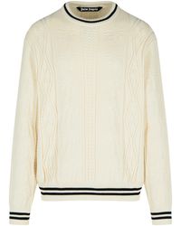 Palm Angels - Cotton Blend Sweater - Lyst