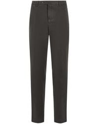 PT01 - Slim Fit Cotton Trousers - Lyst