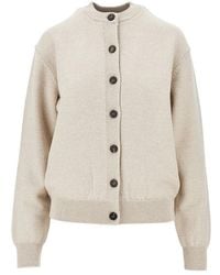 Jacquemus - Logo Intarsia Merino Wool Cardigan - Lyst