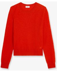 Celine - Wool Sweater With Triomphe Detail - Lyst