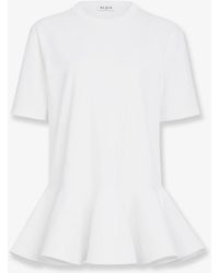 Alaïa - Crinoline Cotton Jersey T-Shirt - Lyst