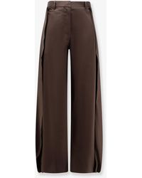 Loewe - Cotton And Silk Blend Trousers - Lyst