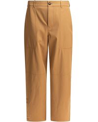 Loewe - Cotton And Silk Cargo Trousers - Lyst